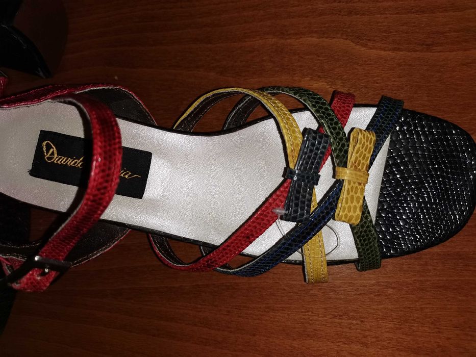 Дизайнерски  многоцветни от змийска кожа Davido Gracia