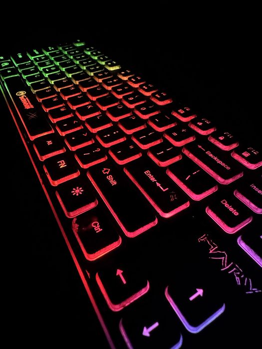 Tastatura gaming Marvo K616 Rainbow, Negru