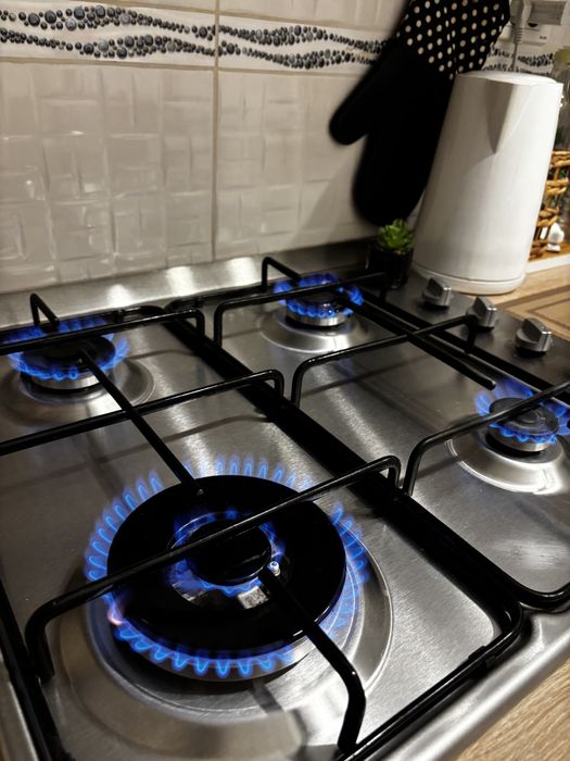 Vand plita incorporabila Arctic , Gaz , 4 arzatoare 61 cm Inox