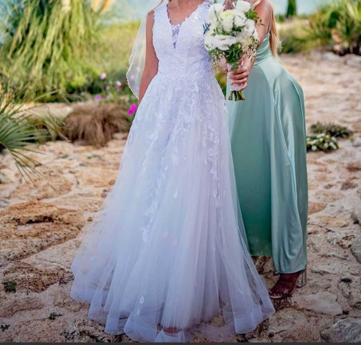 Булчинска рокля с корсет – размер S/М