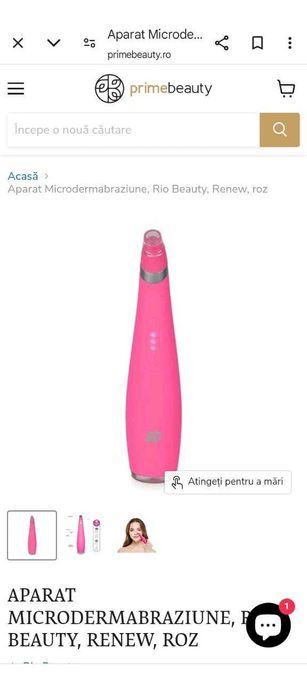 Aparat Microdermabraziune, Rio Beauty, Renew, roz