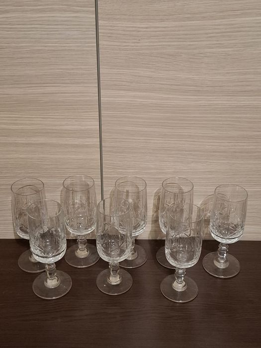 8 pahare Gherla Cristal