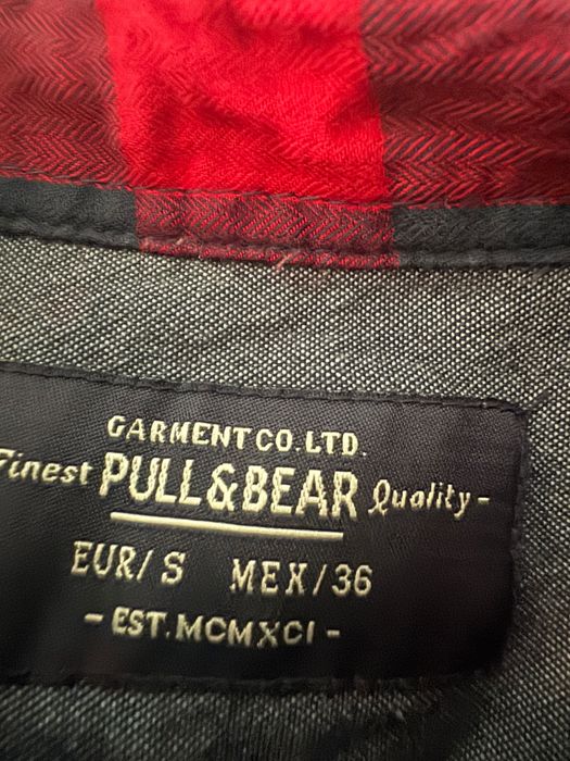 Cămașa Pull & Bear, bărbați, în cu carouri, mărimea S