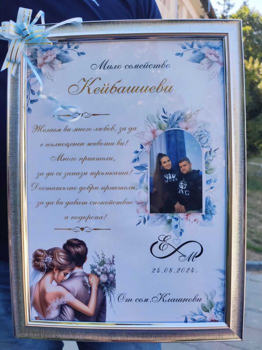 Постер в рамка със и без снимка