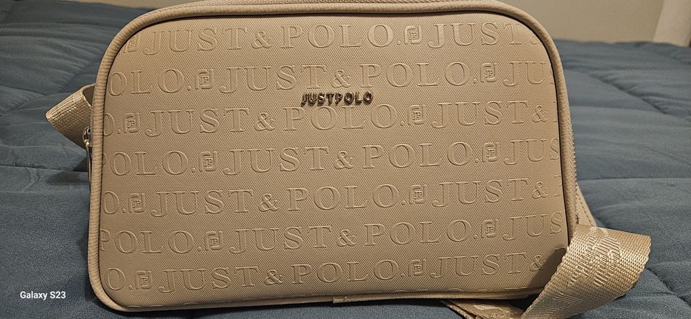 Дамска чанта Just Polo бежова