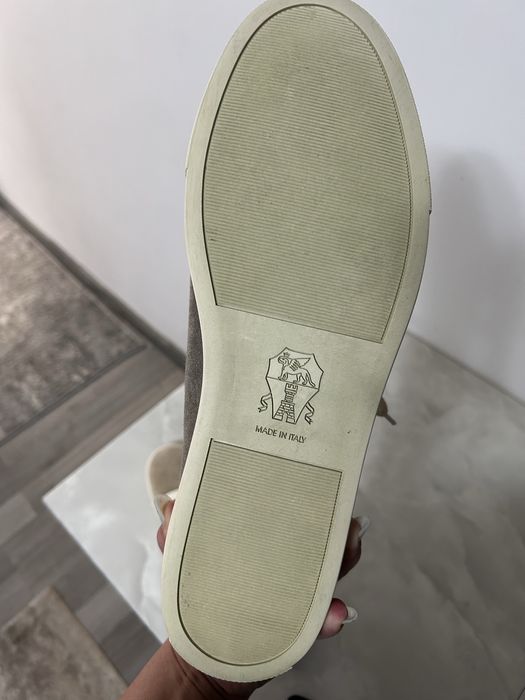 Pantofi  Brunello Cucinelli din piele intoarsa