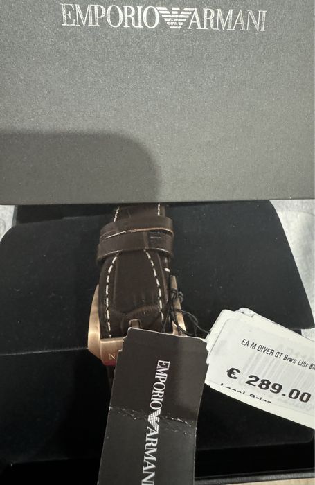 Emporio Armani M DIVER GT Brown Leather watch