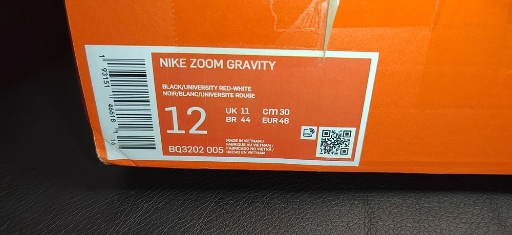 Nike Zoom Gravity, номер 46