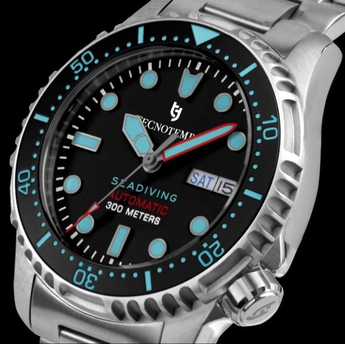 Vand ceas Tecnotempo - Automatic "Seadiving" 300M - Limited Edition - TT.300SD.BAZ - Men - 2020+ Automatic - Steel