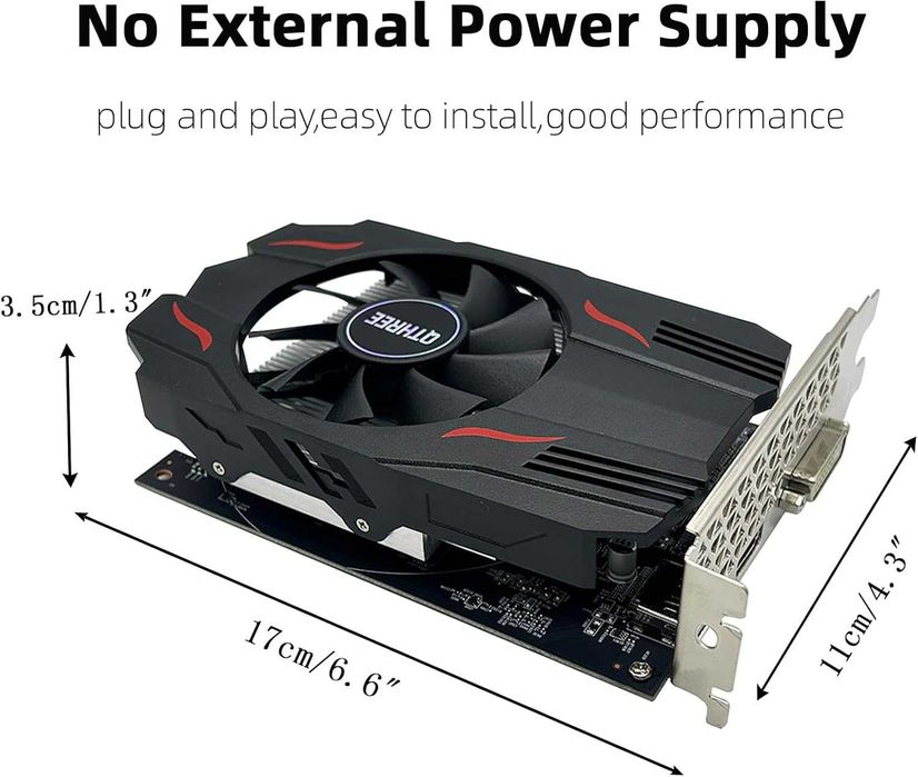 Placă video grafică QTHREE Radeon RX 560 GPU 4GB GDDR5 128 biți,jocuri PC cu DVI,HDMI,DisplayPort computer PCI Express 3.0 x8,DirectX 12