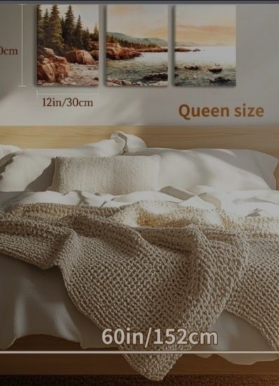 Tablouri peisaj padure - set de 3 bucati