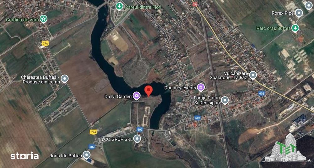 Teren 3000mp pe malul lacului Buftea