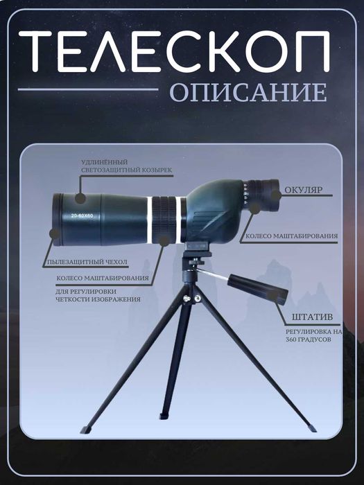 Телескоп — мобильный телеобъектив для съёмки и наблюдения