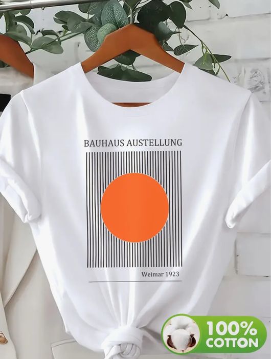 Нова тениска Bauhaus Art Printed T-shirt размер L