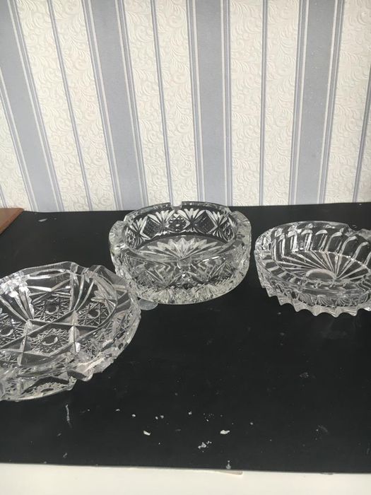 Пепельницы хрустальные
