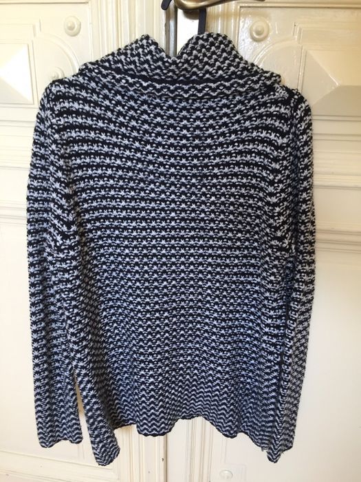 Pulover pepit alb negru Zara