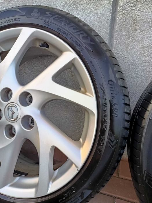 Jante originale + cauciucuri vara Mazda 225/45ZR18 95W