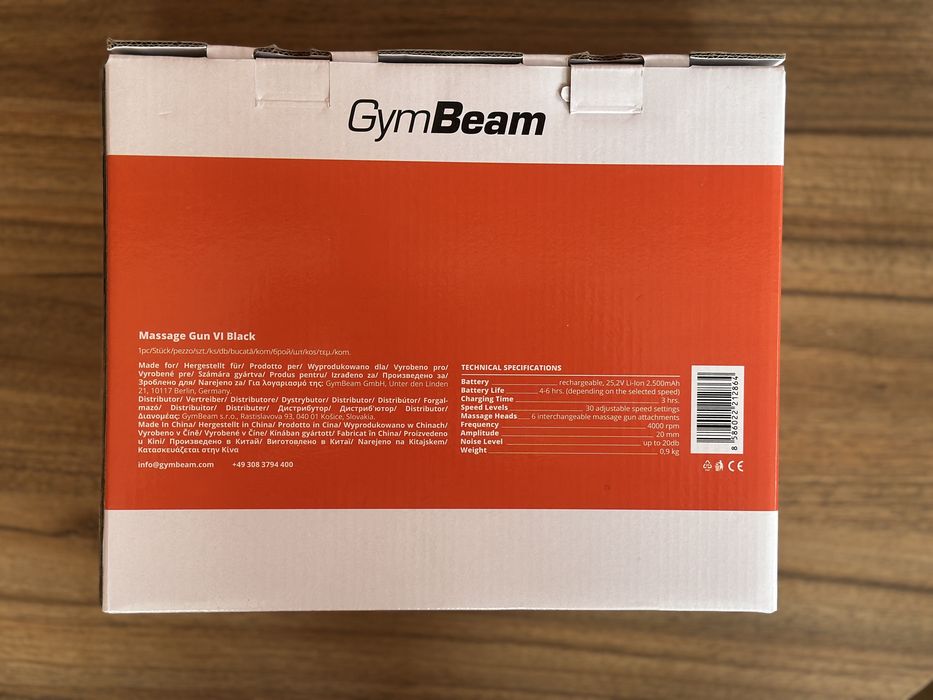 Pistol de masaj VI Black - GymBeam (Sigilat)