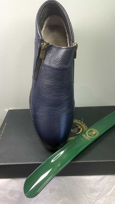 Мъжки сини зимни ботуши Ducavelli от естествена кожа.