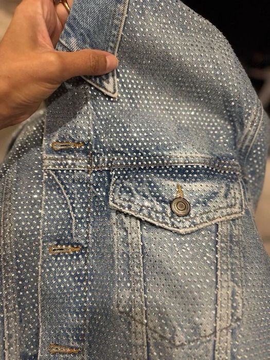 Дънково яке с камъни Zara
