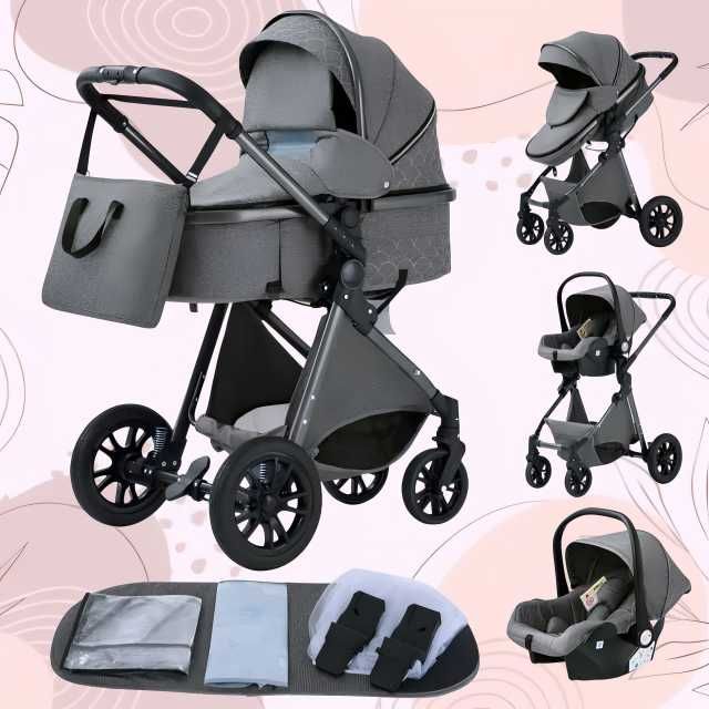 Carucior 3 in 1 NOU BEBE Bebelus Landou Copii Pliabil Smart + CADOU