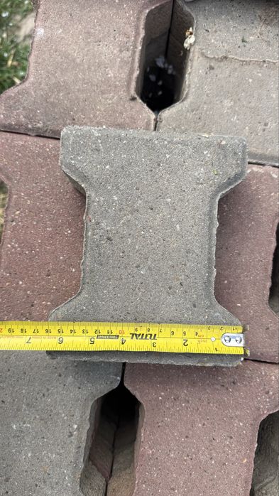 Pavele model dublu T - 6 cm - second hand