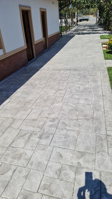 Beton amprentat decorativ