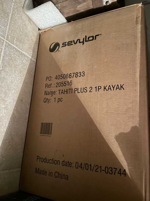 Caiac Sevylor Tahiti Plus 3 persoane + 3x veste + pompa bidirectionala