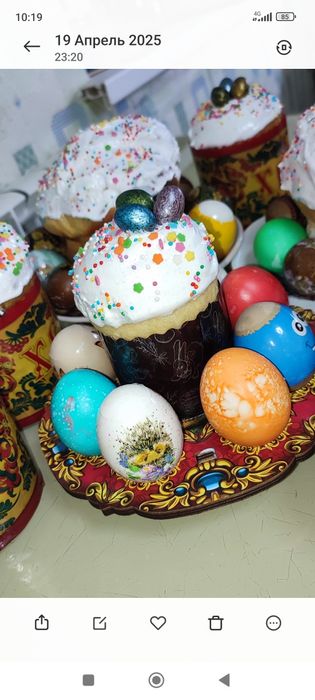 Пасхальные куличи. Пасха. Яйца.