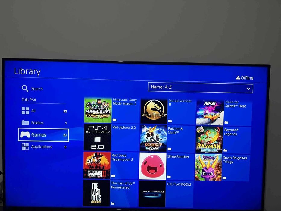 PS4 Playstation 4 MODAT 1TB cu 22 Jocuri,2 manete,FC26,GTA5,Minecraft