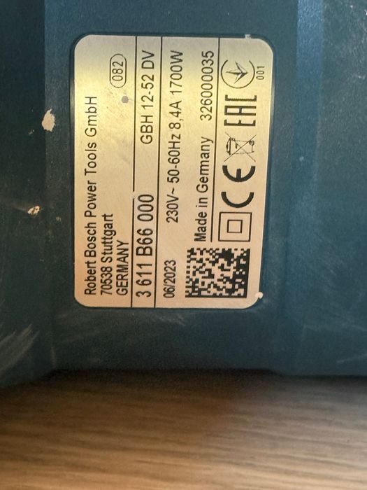 Bosch GBH 12-52 DV SDS-Max | ПРАКТИЧЕСКИ НОВ | ГАРАНЦИЯ до 07.2027