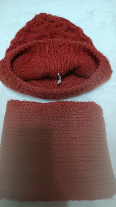 Комплект шапка шарф перчатки