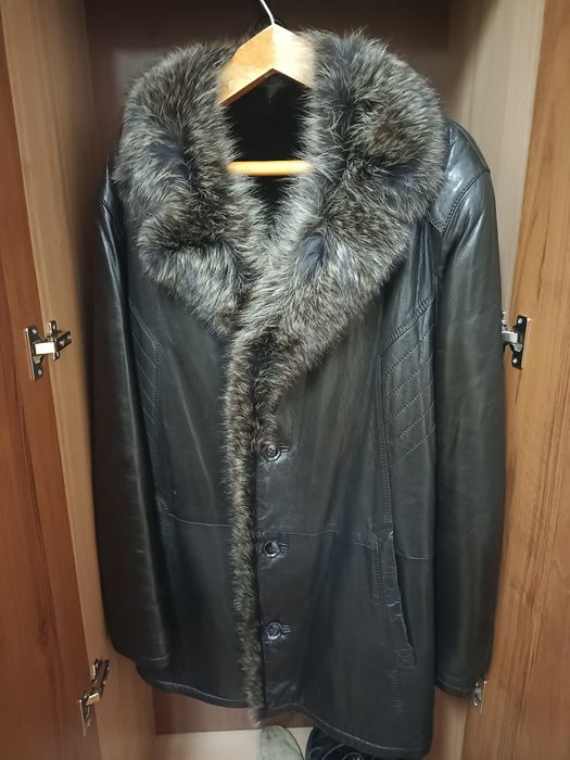 Куртка кожаная б/у