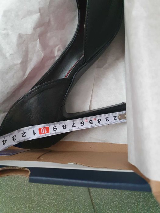 Дамски обувки на висок ток Lasocki, естествена кожа, номер 38