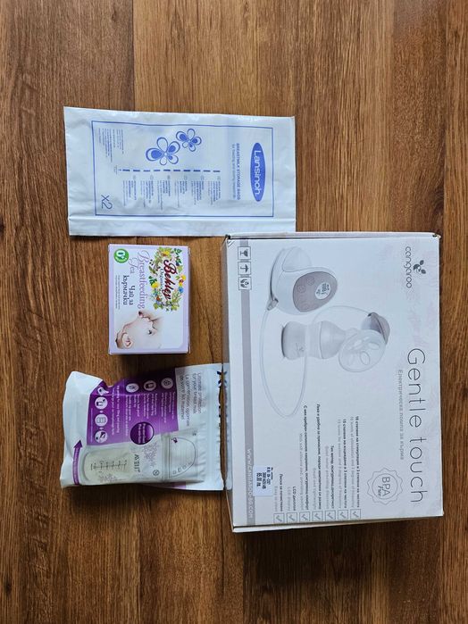 Помпа за кърма Cangaroo Gentle Touch, пликчета за съхранение на кърма