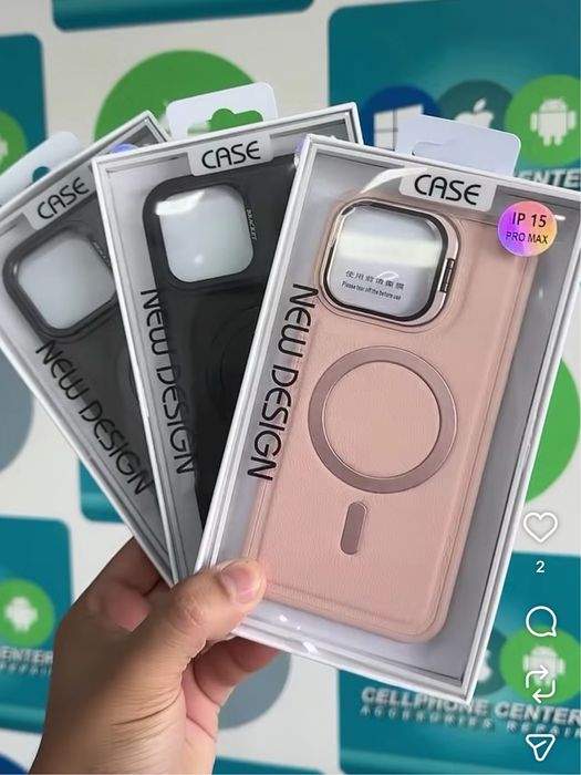 Husa Leather Magnetica Protectie - Iphone 17 17 AIR 17 18 PRO 17 18 PRO MAX