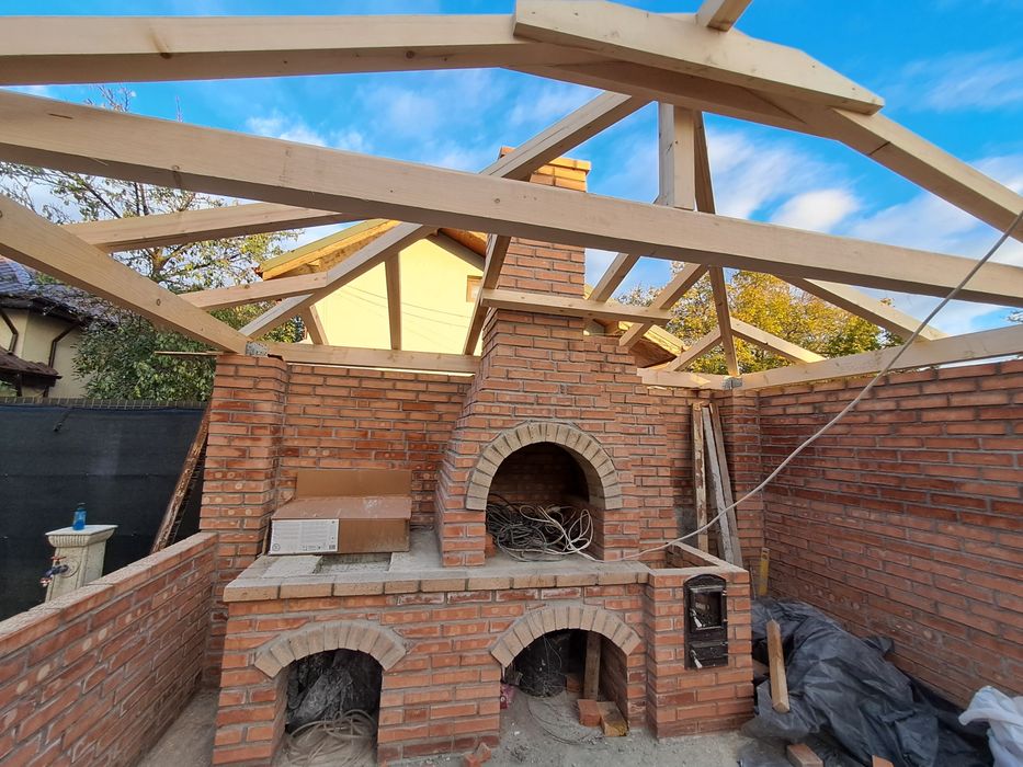 Efectuând grătare din cărămidă