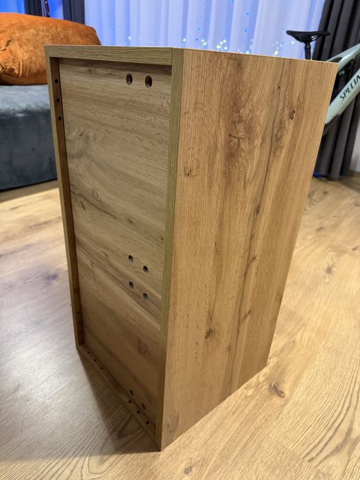 Dulap suspendat cu usa rabatabila, stejar rustic