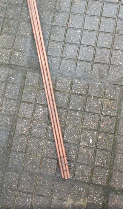 Медни тръби ф 6 на пръти 3м