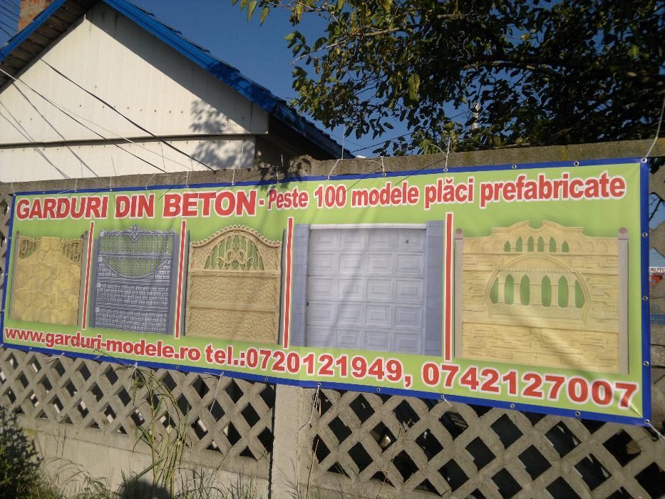 Panouri prefabricate pentru garduri beton de bune! Bacău,Onești,Brașov
