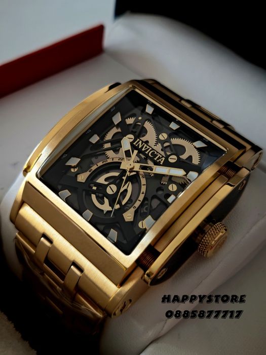 INVICTA Powertrain Gold 47 mm, Инвикта нов мъжки часовник