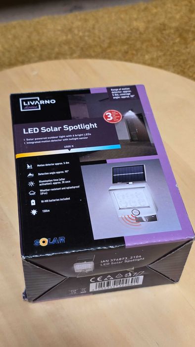 Livarno LED solar spotlight