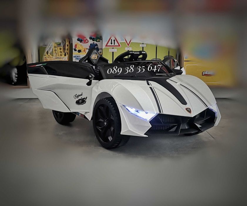 ТОП ЦЕНАНОВО!Акумулаторна кола CORDOBA WHITE с 12V батерия,Bluetooth