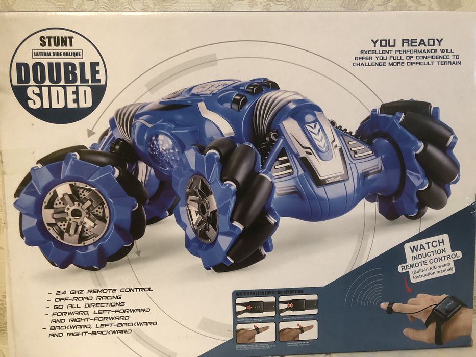 машинка на пульте управления stunt double sided