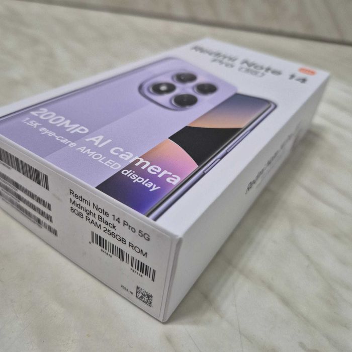Telefon Xiaomi Redmi Note 14 PRO 5G Negru 256GB NOU SIGILAT Zeus 34637