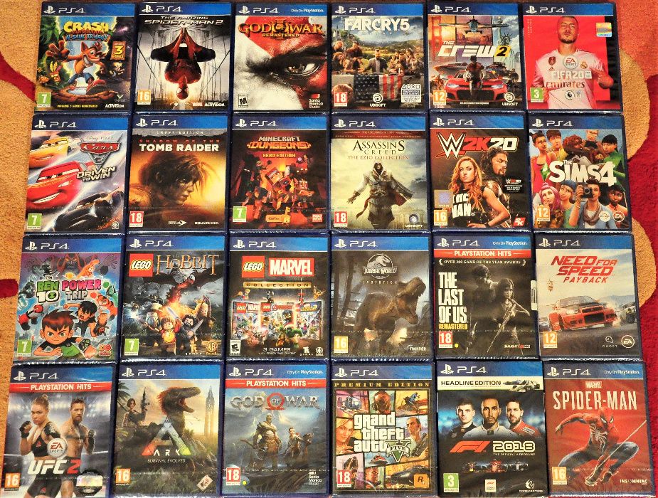 Нови ps4,Fifa GTA KILLZONE KNACK Assassins Creed Фифа запечатани