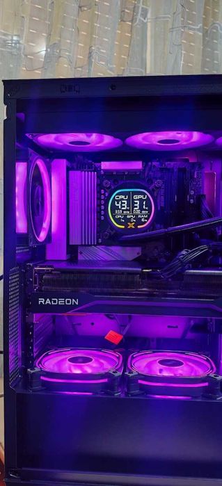 НОВО Супер Гейм PC Ryzen 7 9800X3D/64Gb/2Tb SSD/RX 9070XT 16Gb/WIFI & BT/Гаранция