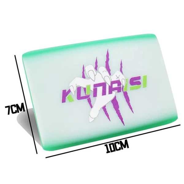 Kunaisi TPU PPF сэндвич ракель 10X7,5см. (бело-зеленый)