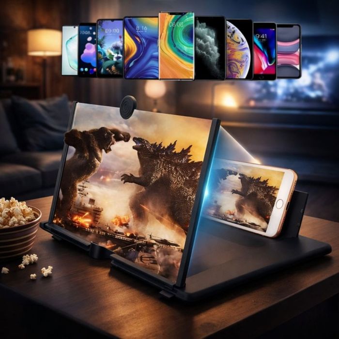 3D Увеличителен екран за смартфон с 5x мащабиране