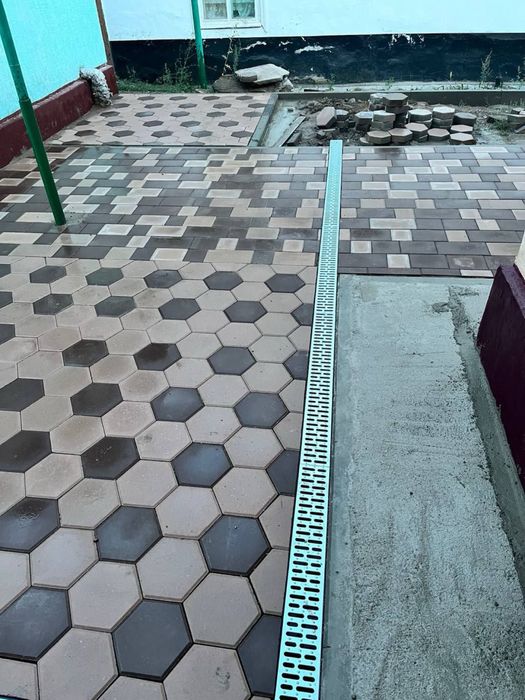 Укладка брусчатки